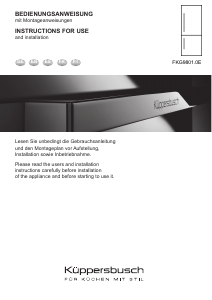 Bedienungsanleitung Küppersbusch FKG9801.0E Kühl-gefrierkombination