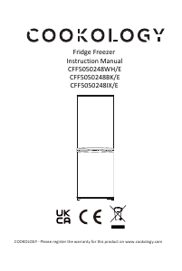 Manual Cookology CFF5050248WH/E Fridge-Freezer