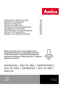 Bruksanvisning Amica OKP 6654 IWS Köksfläkt