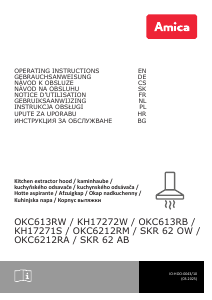Bedienungsanleitung Amica OKC 6212 RM Dunstabzugshaube