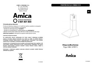 Instrukcja Amica OKC 6767 I Okap kuchenny