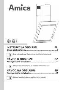 Instrukcja Amica OKC 643 S Okap kuchenny
