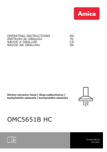 Bruksanvisning Amica OMC 5651 B HC Köksfläkt