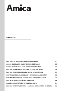 Bruksanvisning Amica OKP 6545 S Köksfläkt