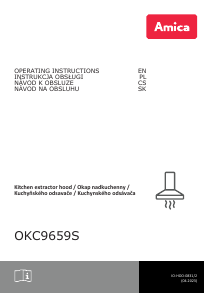 Návod Amica OKC 9659 S Digestor