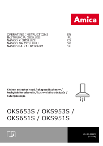 Manuál Amica OKS 653 S Odsavač par