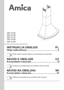 Návod Amica OKC 613 R Digestor