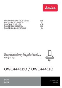 Instrukcja Amica OWC 4441 IO Okap kuchenny
