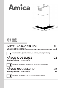 Manuál Amica OKC 952 G Odsavač par