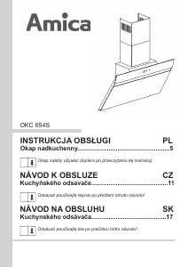 Instrukcja Amica OKC 654 S Okap kuchenny