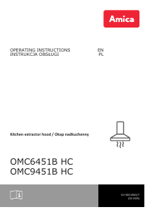 Instrukcja Amica OMC 6451 B HC Okap kuchenny