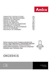 Bruksanvisning Amica OKC 6541 S Köksfläkt