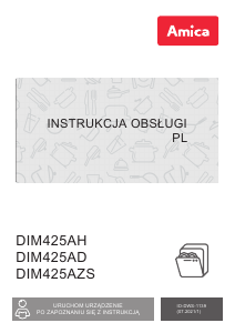 Instrukcja Amica DIM425AD Zmywarka
