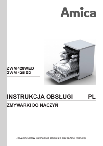 Instrukcja Amica ZWM 428IED Zmywarka
