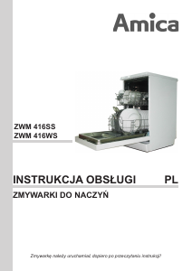 Instrukcja Amica ZWM 416WS Zmywarka