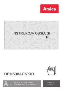 Instrukcja Amica DFM638ACNKID Zmywarka