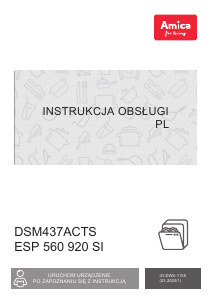 Instrukcja Amica DSM437ACTS Zmywarka