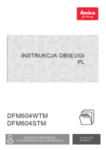 Instrukcja Amica DFM604WTM Zmywarka