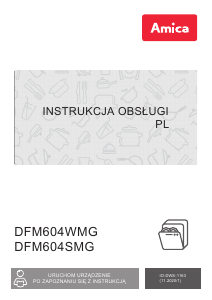 Instrukcja Amica DFM604WMG Zmywarka