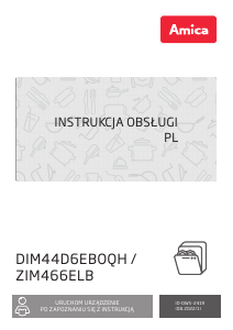 Instrukcja Amica DIM44D6EBOQH Zmywarka