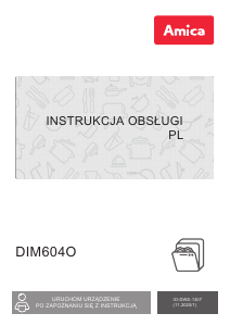 Instrukcja Amica DIM604O Zmywarka