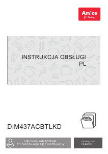 Instrukcja Amica DIM437ACBTLKD Zmywarka