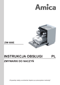 Instrukcja Amica IN ZIM 688E Zmywarka