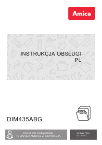 Instrukcja Amica DIM435ABG Zmywarka