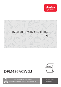 Instrukcja Amica DFM436ACWDJ Zmywarka