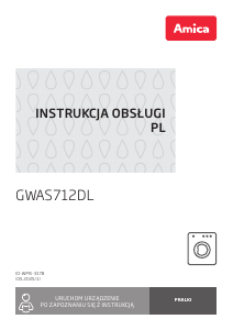 Instrukcja Amica GWAS712DL Pralka