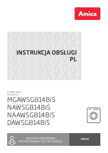 Instrukcja Amica NAAWSG814BiS Pralka