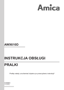 Instrukcja Amica AWX610D Pralka