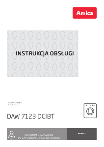 Instrukcja Amica DAW 7123 DCiBT Pralka