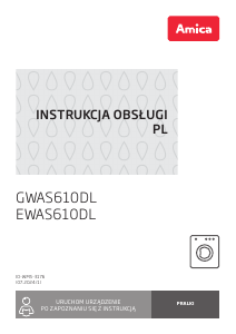 Instrukcja Amica GWAS610DL Pralka