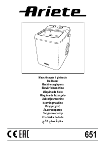 Mode d’emploi Ariete 0651 Machine à glaçons