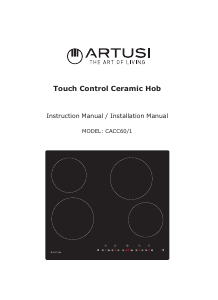 Handleiding Artusi CACC60/1 Kookplaat