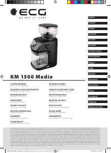 Rokasgrāmata ECG KM 1500 Medio Kafijas dzirnaviņas