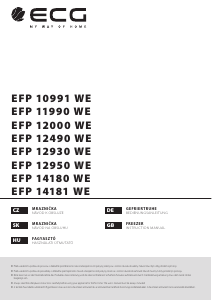 Bedienungsanleitung ECG EFP 12930 WE Gefrierschrank