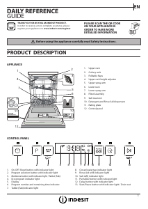 Manual Indesit I0F D651 X Máquina de lavar louça