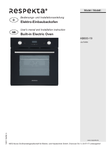 Manual Respekta AB600-19 Oven