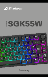 Bruksanvisning Sharkoon Skiller SGK55W Tastatur