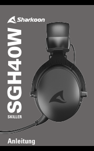 Vadovas Sharkoon Skiller SGH40W Ausinės su mikrofonu