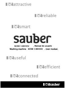 Manual de uso Sauber SERIE 3-W6105V Lavadora