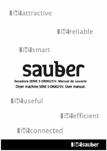 Manual de uso Sauber SERIE 5-D R8025V Secadora