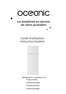 Mode d’emploi Oceanic OCEAF2D206B3 Réfrigérateur combiné