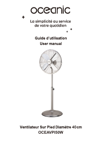 Mode d’emploi Oceanic OCEAVPI50W Ventilateur
