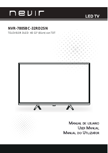 Manual de uso Nevir NVR-7805BC-32RD2SN Televisor de LED