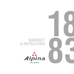 사용 설명서 Alpina AL-525NW4S26 Pilot Automatic 시계