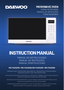 Manual de uso Daewoo MD-FA252SW Microondas