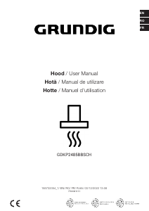 Manual Grundig GDKP2485BBSCH Cooker Hood